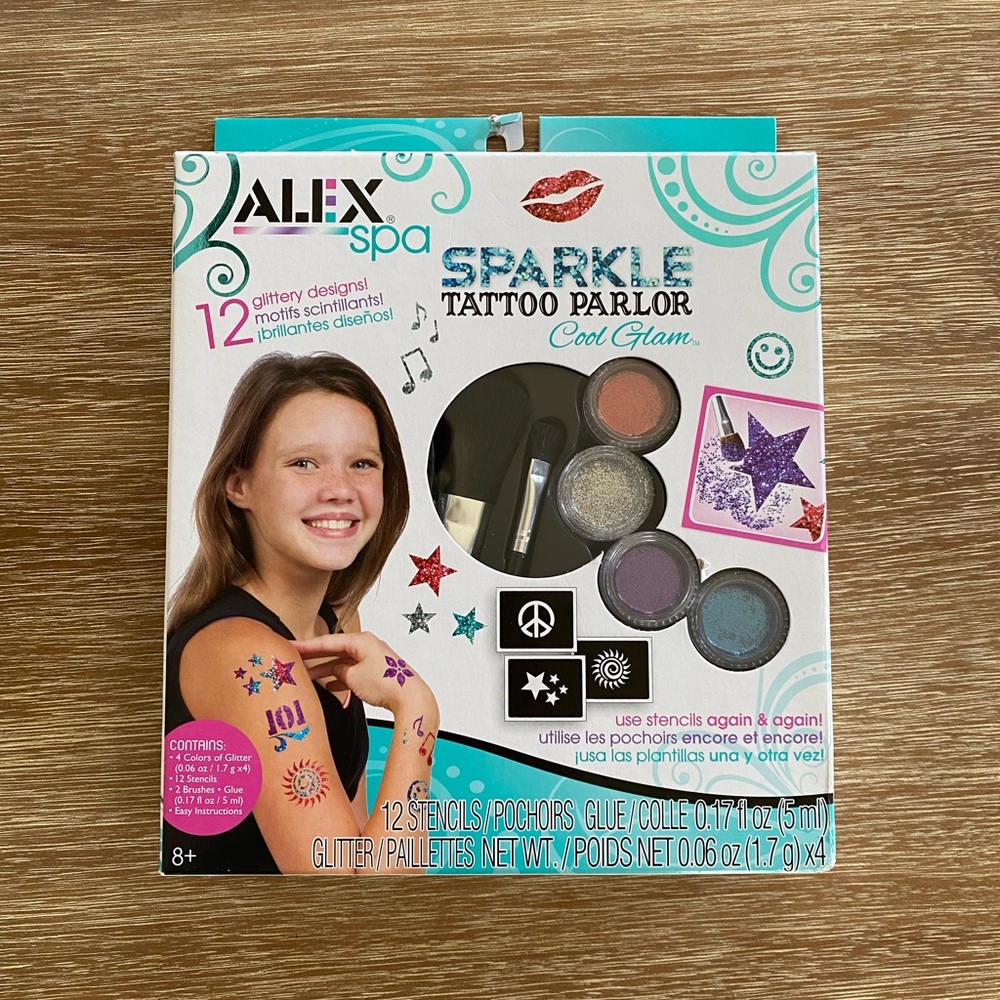 Alex Spa Kids’ Sparkle Tattoo Parlor Craft Kit